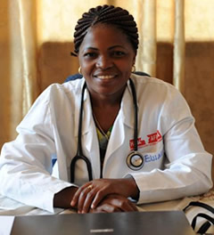 Dr. Eulalie Vindu Leader of HEAL Africa's  Children's AIDS Clinic
